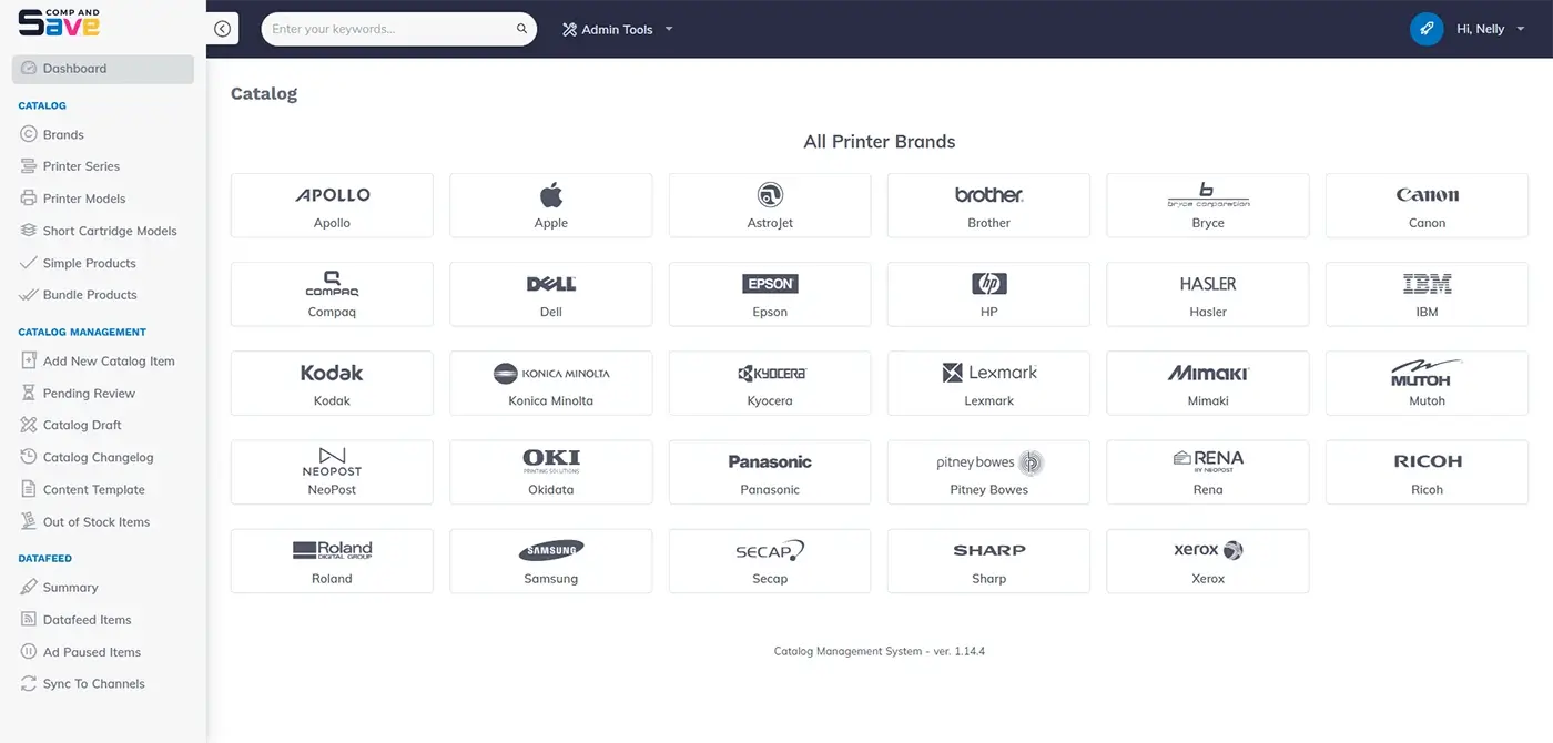 Catalog Management System