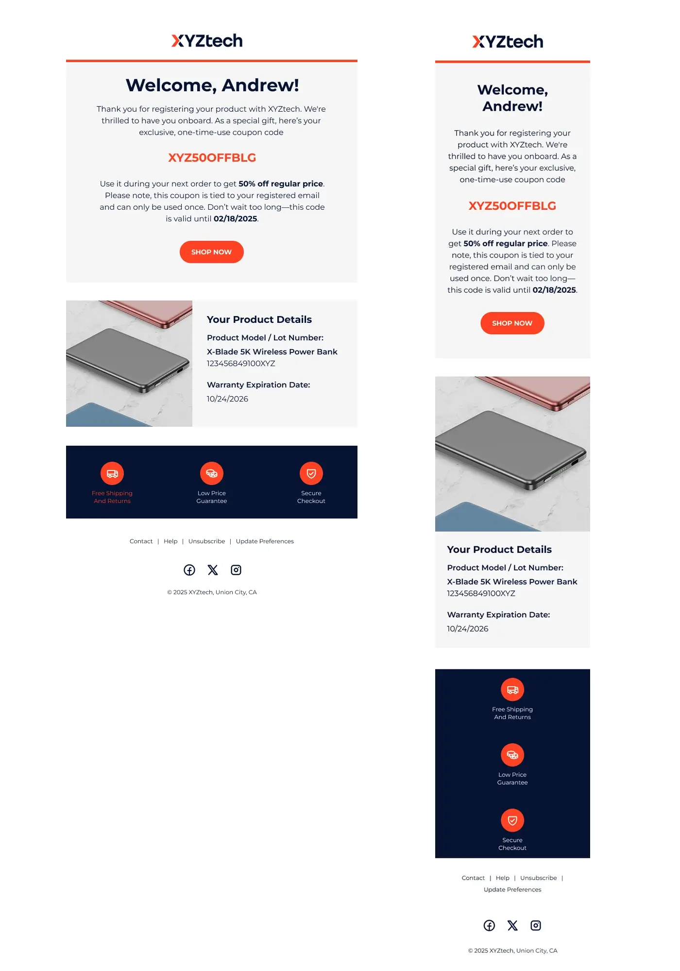 Product Registration